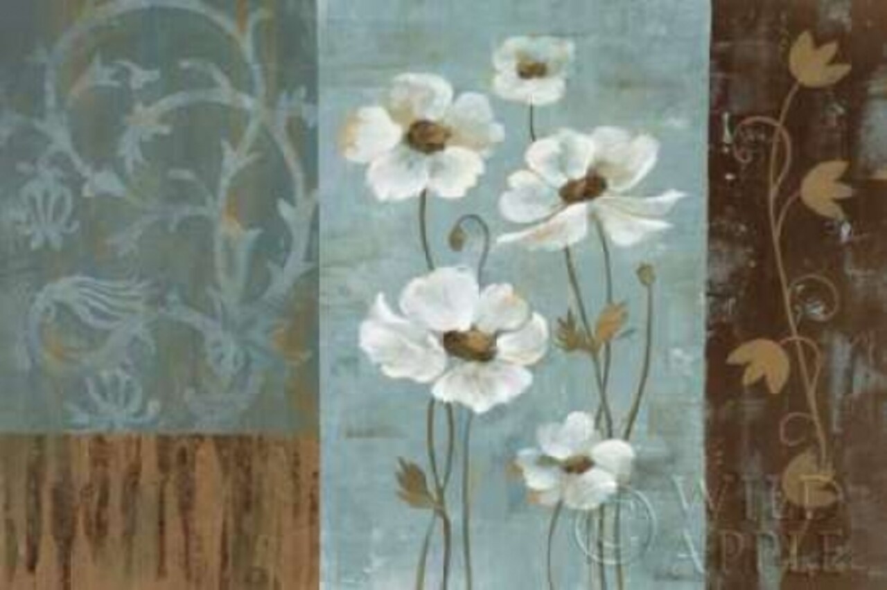 Blue Iridescent Anemones Poster Print by Silvia Vassileva - Item # VARPDX2947